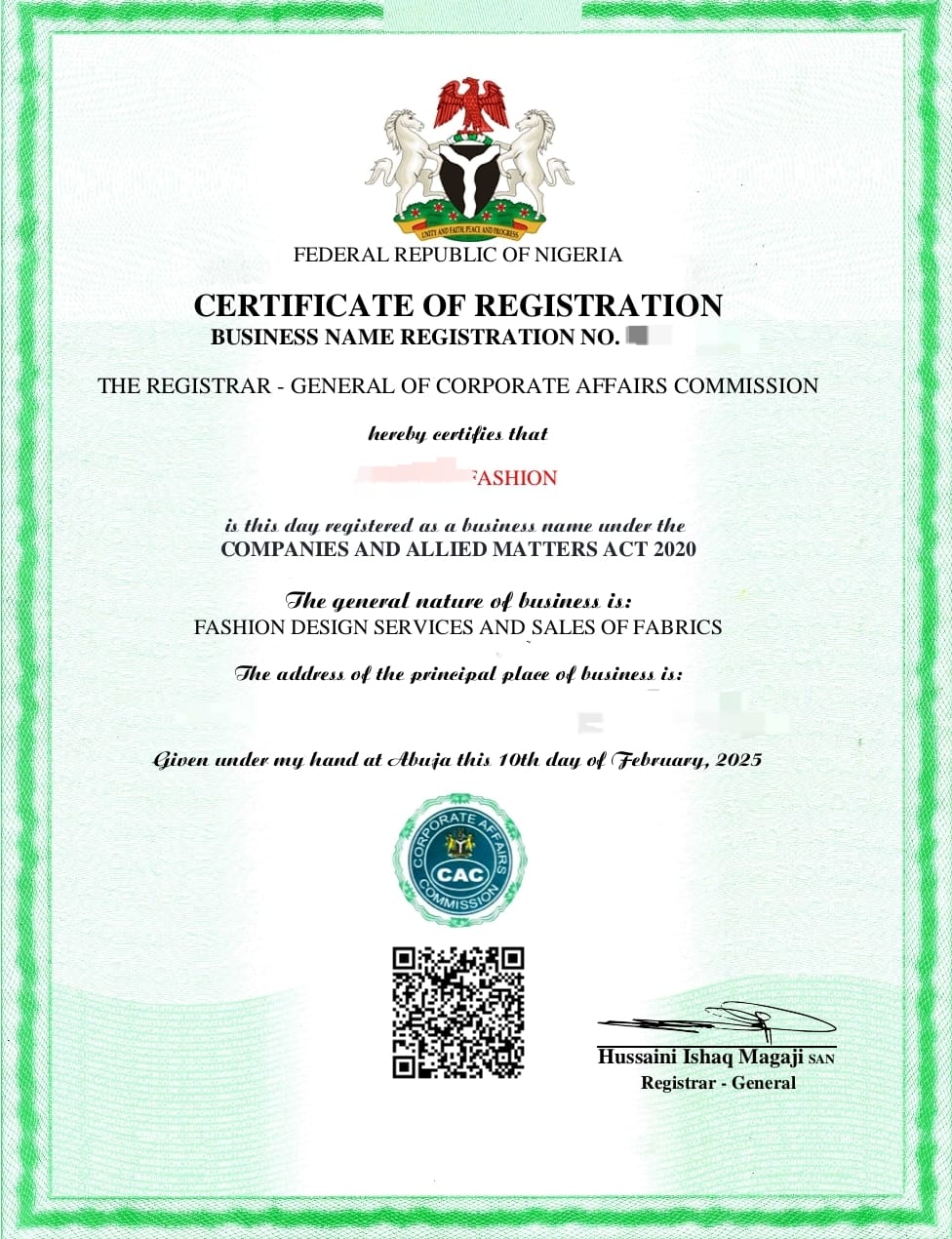 Business Registration